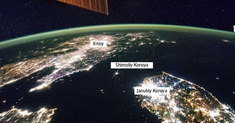 Xalqaro chegaralar kosmosdan qanday ko’rinishini bilasizmi?