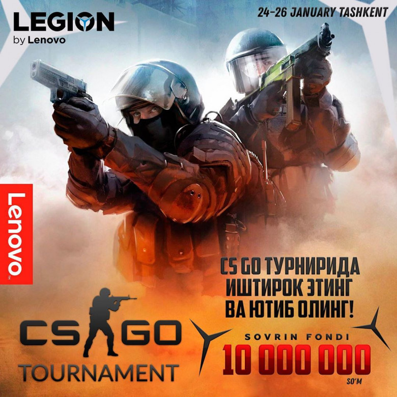 CS:GO Turnirida ishtirok eting va qimmatbaho sovg'alar yutib oling!